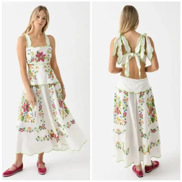 chinese dress ladies Farm Rio Women's Tropical Romance Maxi Dress